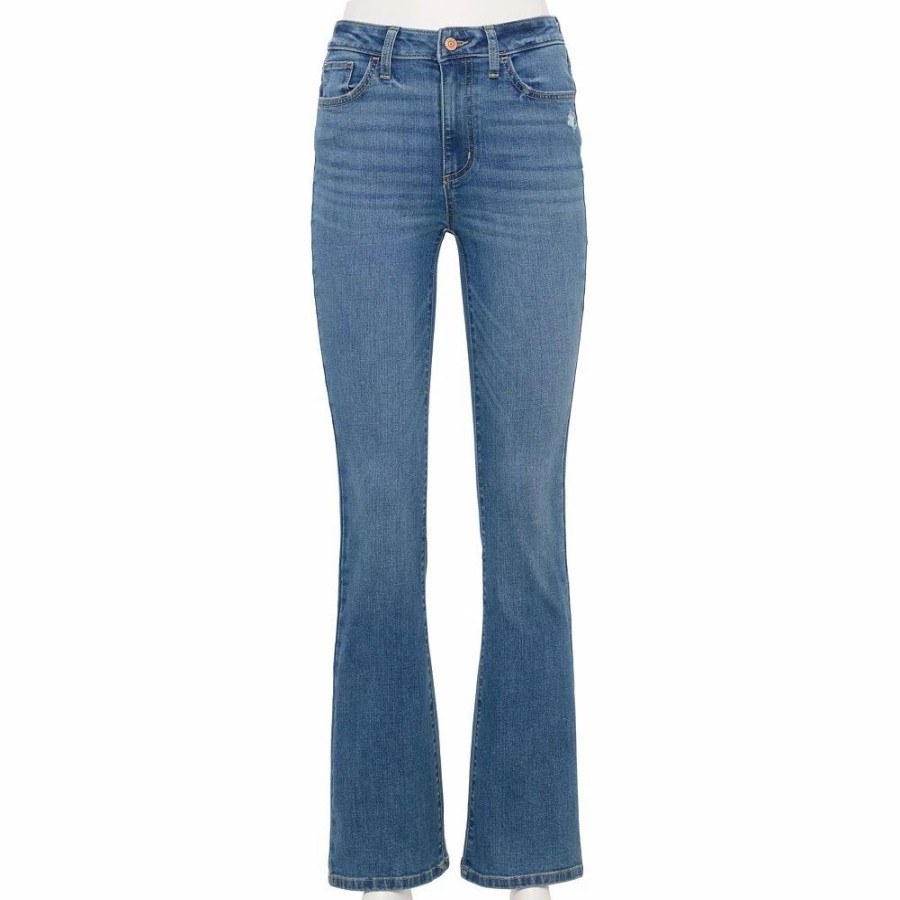 Jeans * | Women'S Sonoma Goods For Life High-Waisted Flare-Leg Jeans