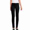 Jeans * | Women'S Lands' End Midrise Straight-Leg Jeans Black