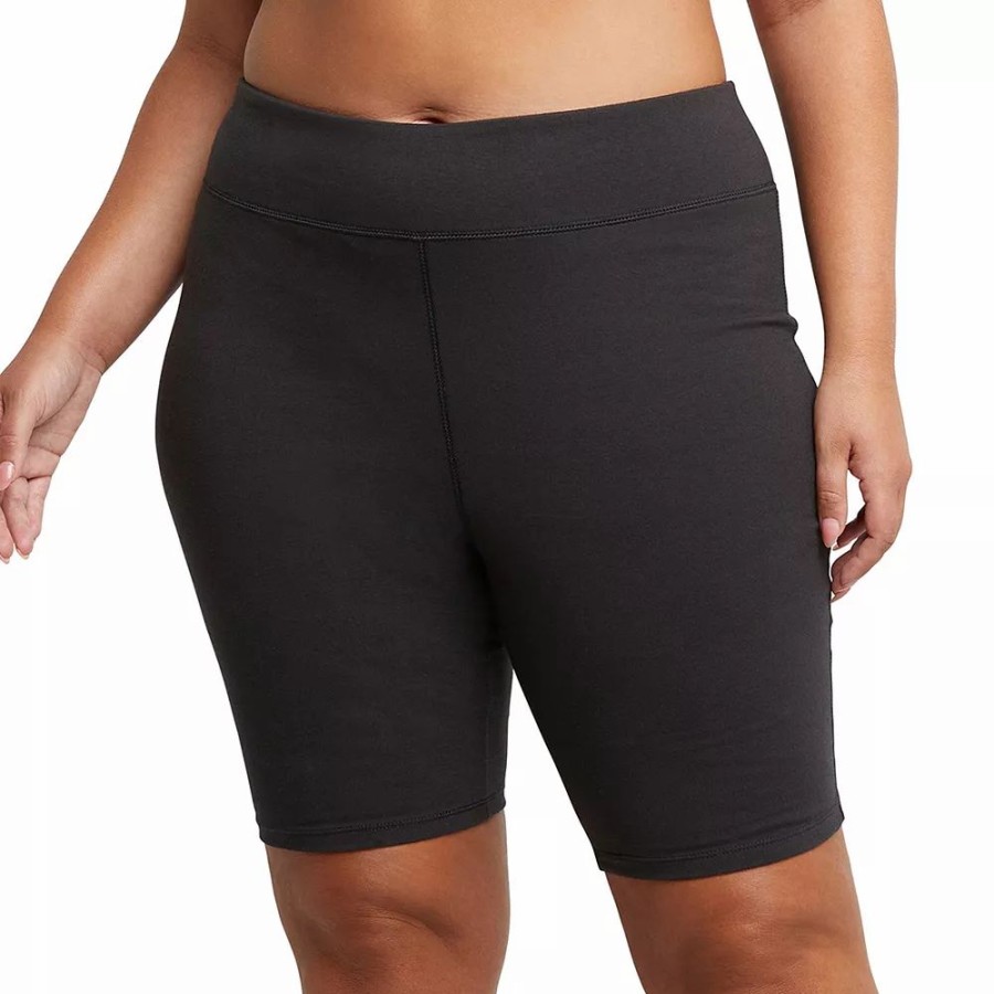 Shorts * | Plus Size Just My Size Stretchy Jersey Bike Shorts