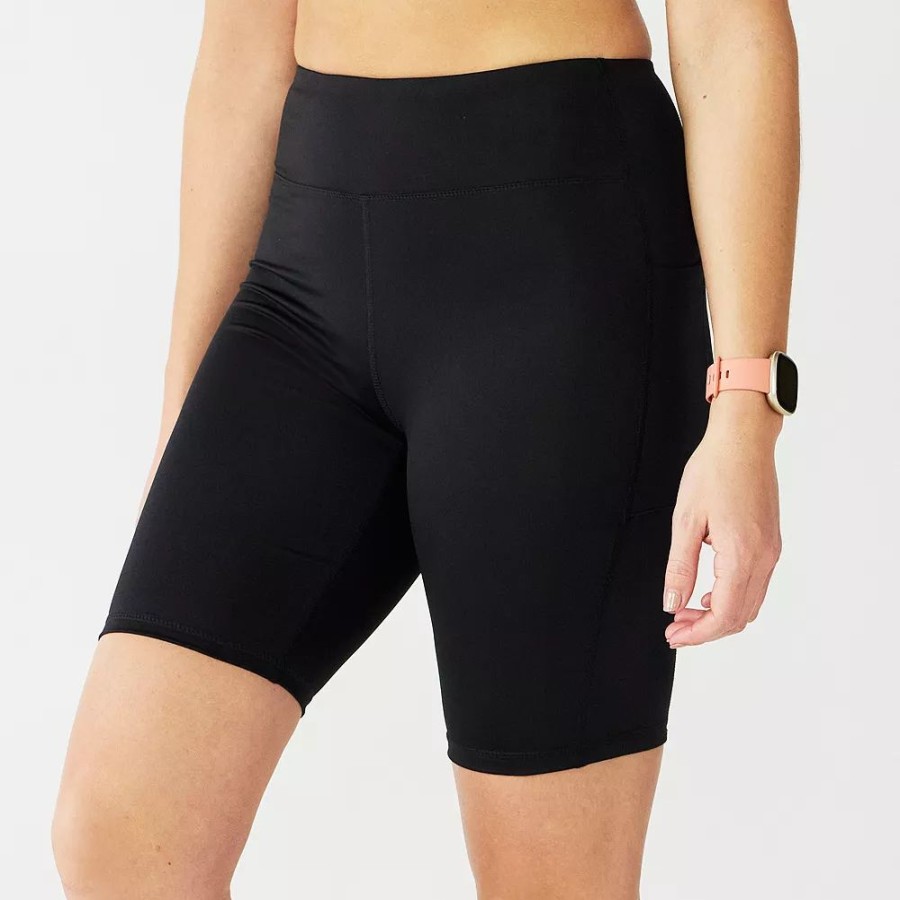 Shorts * | Women'S Tek Gear Core 9-In. High-Waisted Bike Shorts