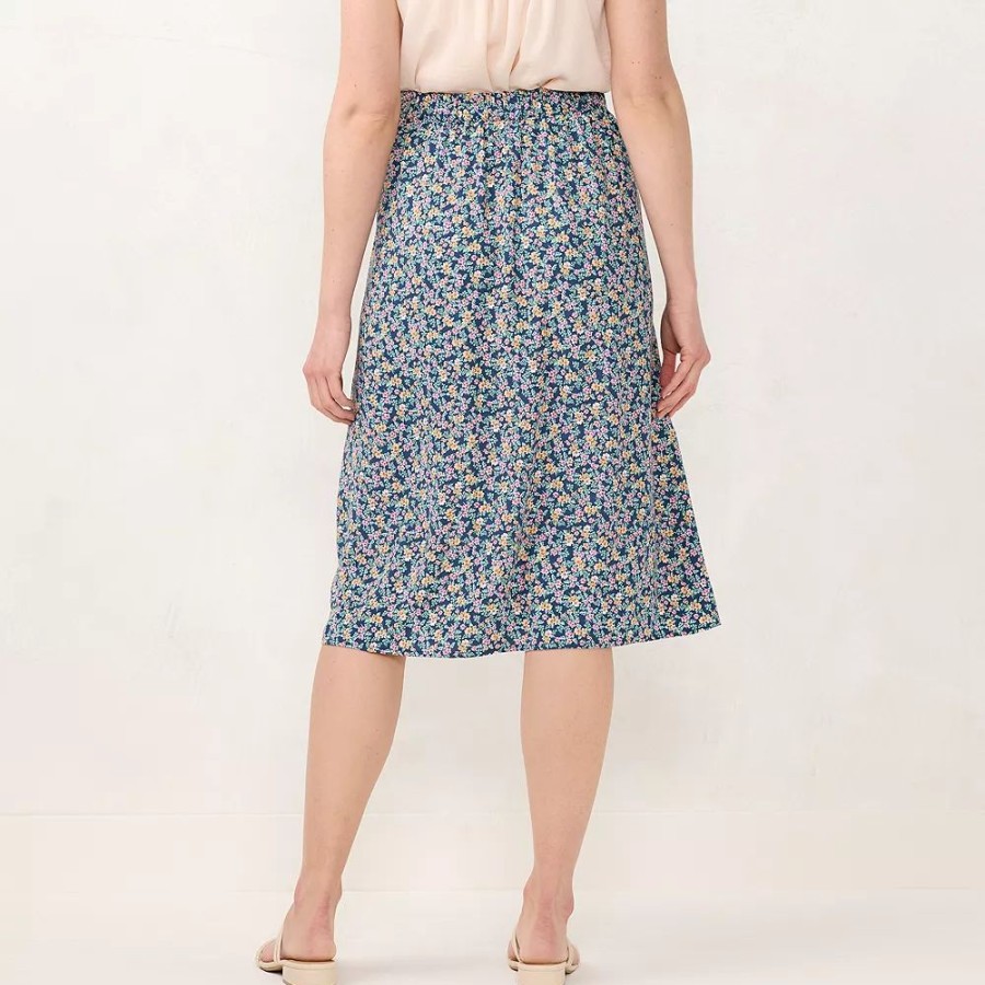 Skirts & Skorts * | Women'S Lc Lauren Conrad Button-Front Midi Skirt