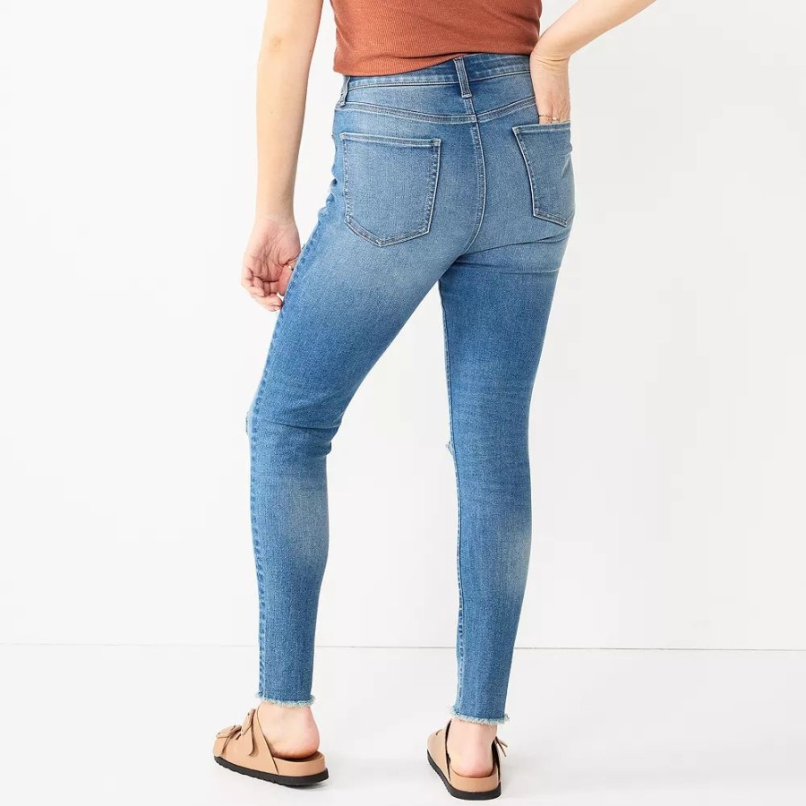 Jeans * | Juniors' So Curvy Super High-Rise Jeggings