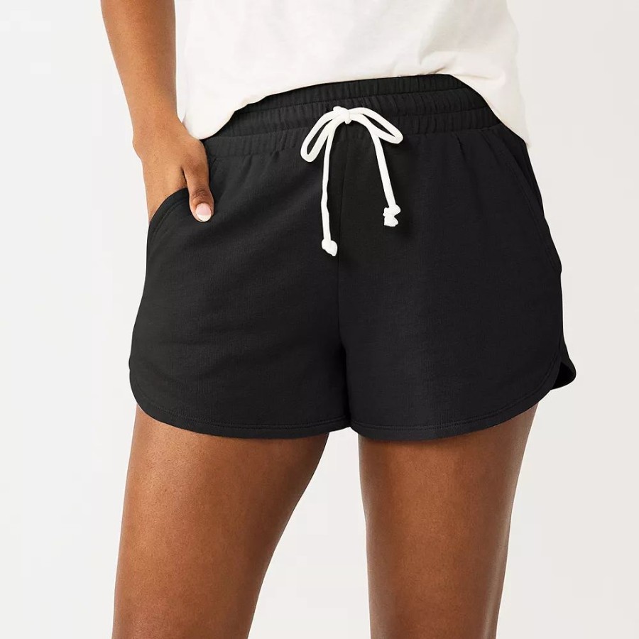 Shorts * | Juniors' So Favorite Dolphin Hem Fleece Shorts