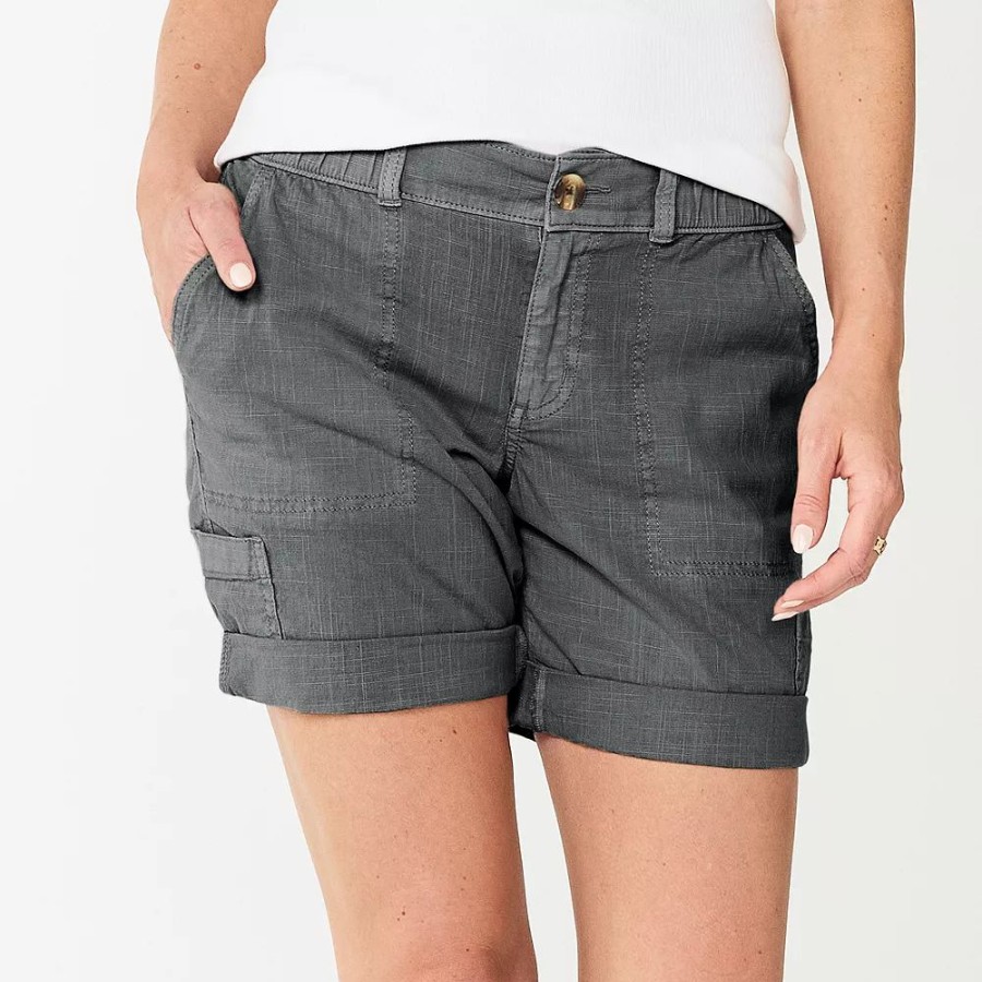 Shorts * | Petite Sonoma Goods For Life Utility Bermuda Shorts