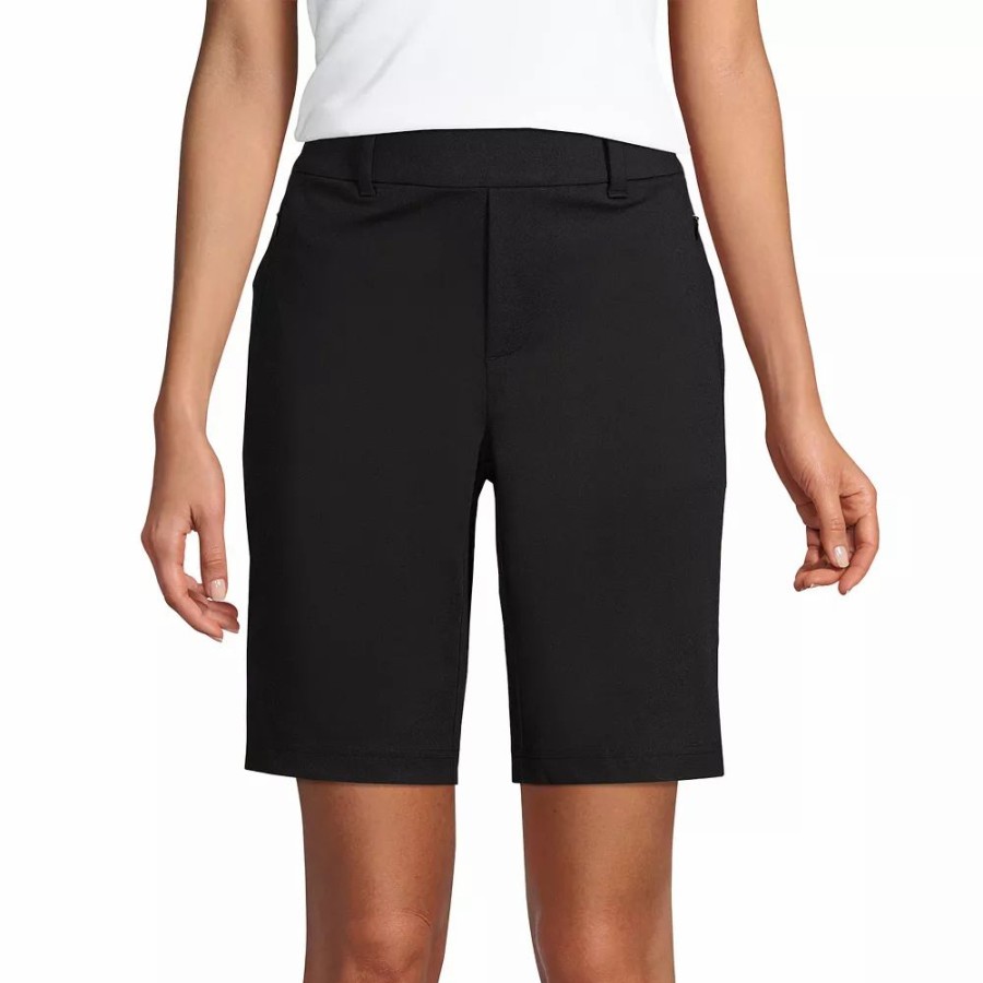 Shorts * | Petite Lands' End Flex High Rise Bermuda Shorts