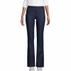 Jeans * | Women'S Lands' End High-Rise Bootcut Jeans River Rinse