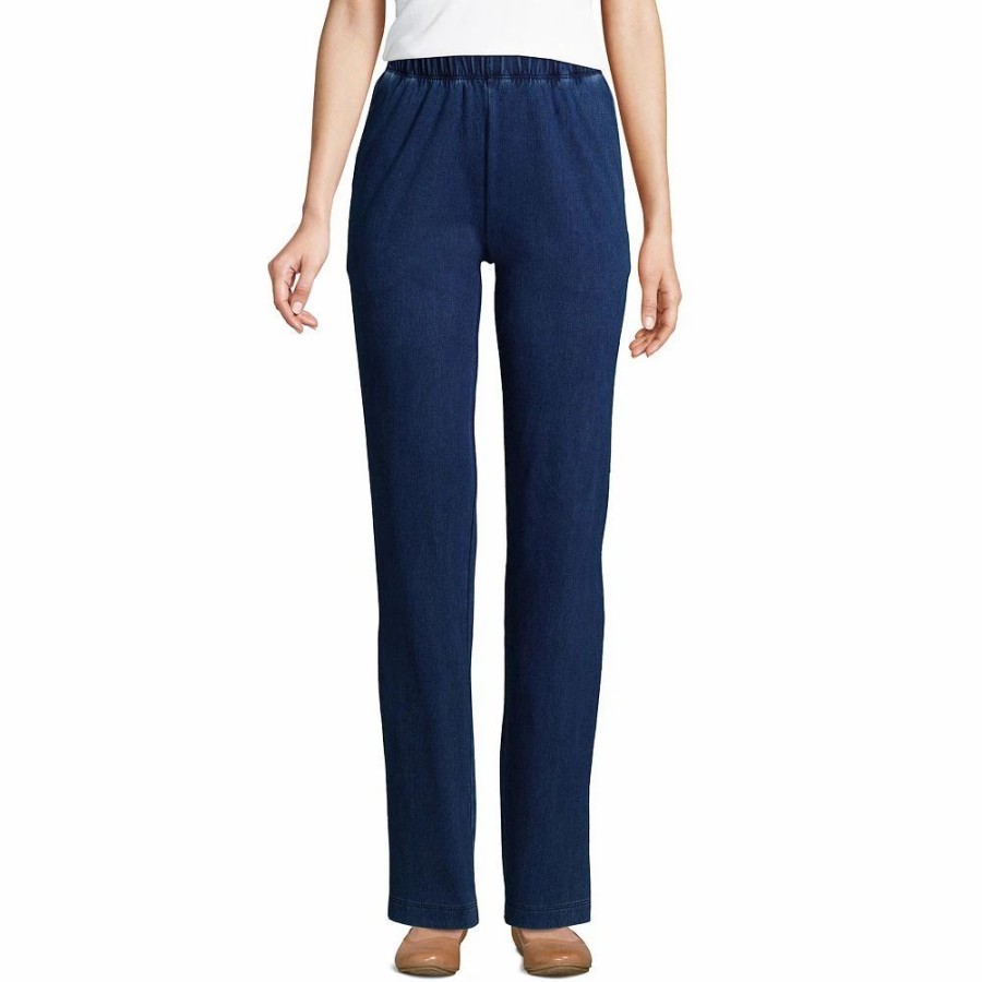 Pants * | Women'S Tall Lands' End Sport Knit High-Rise Pull-On Pants