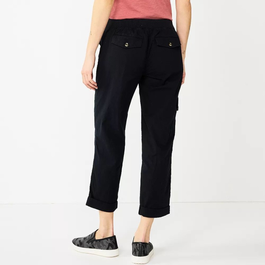 Crops & Capris * | Women'S Sonoma Goods For Life Cargo Utility Capri Pants