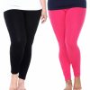 Pants * | Plus Size White Mark 2-Pack Leggings