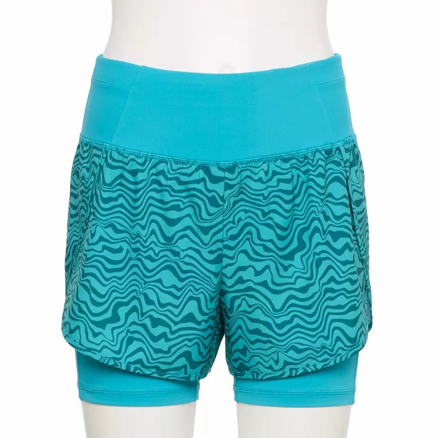 Shorts * | Women'S Tek Gear Layered Running Shorts