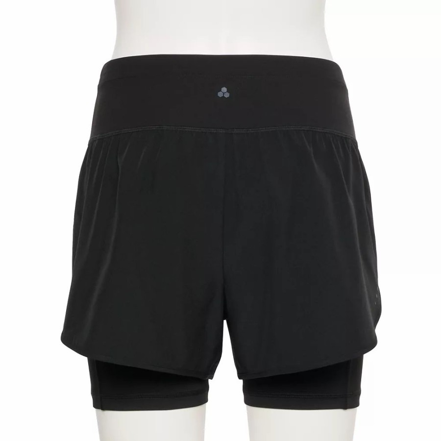 Shorts * | Women'S Tek Gear Layered Running Shorts