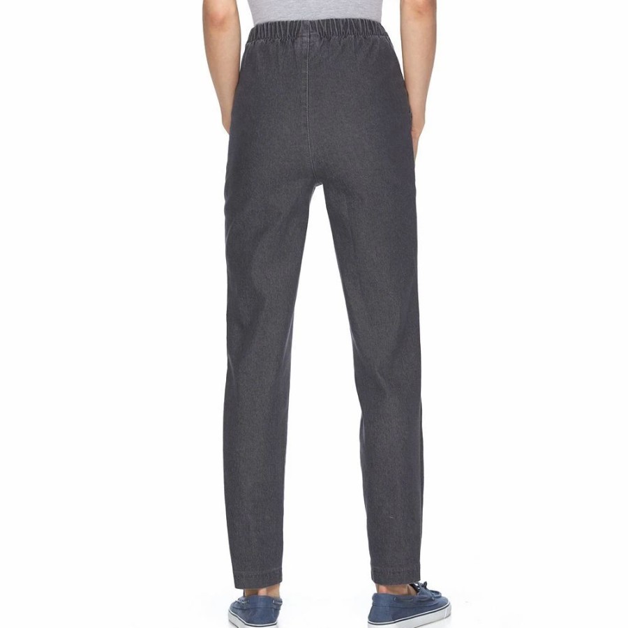 Pants * | Petite Croft & Barrow Comfort Waist Pull-On Tapered Pants