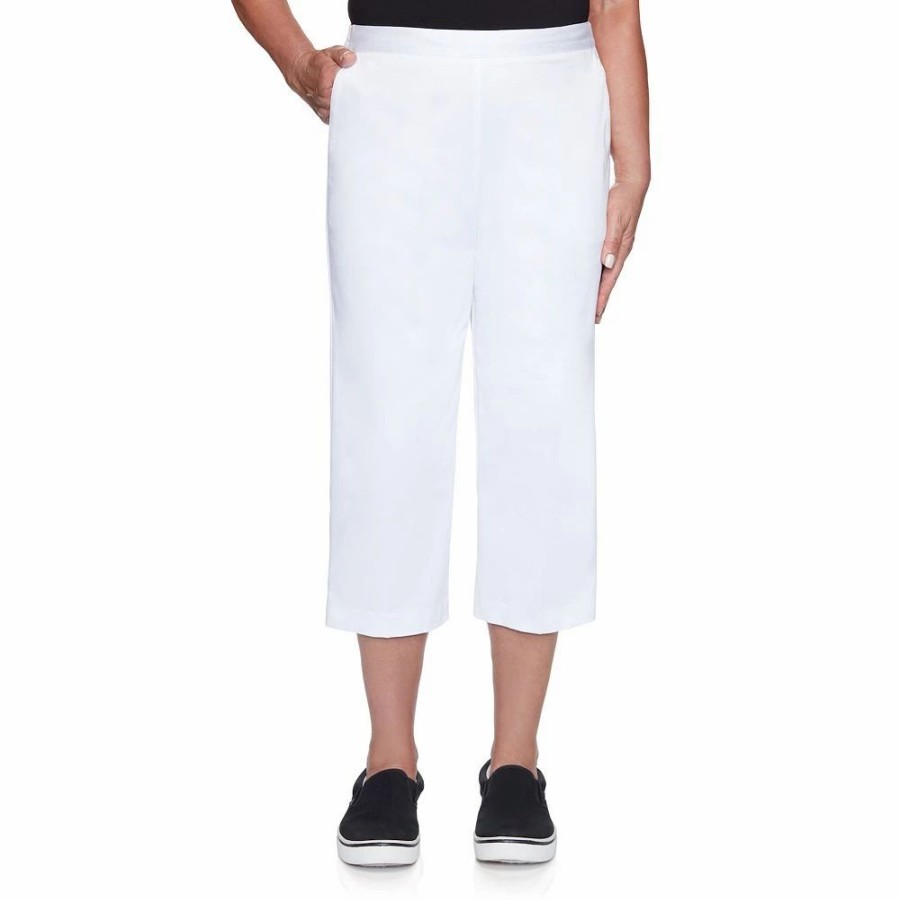 Crops & Capris * | Plus Size Alfred Dunner Twill Relaxed Fit Capri Pants