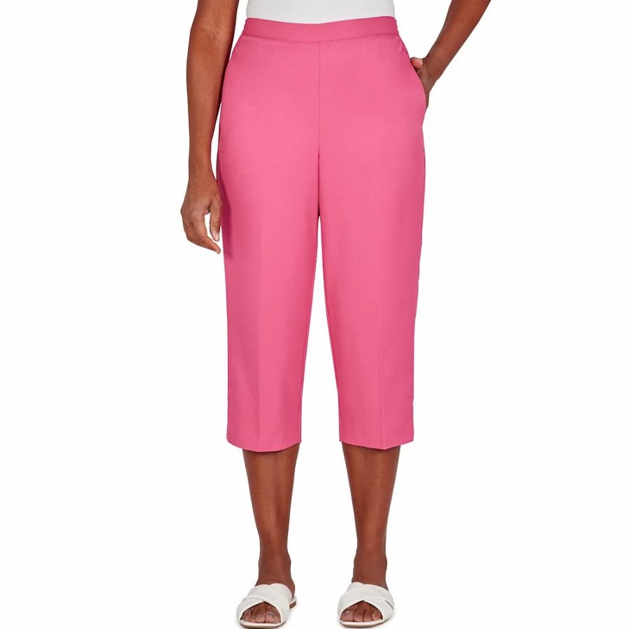 Crops & Capris * | Plus Size Alfred Dunner High-Waisted Embellished Capri Pants