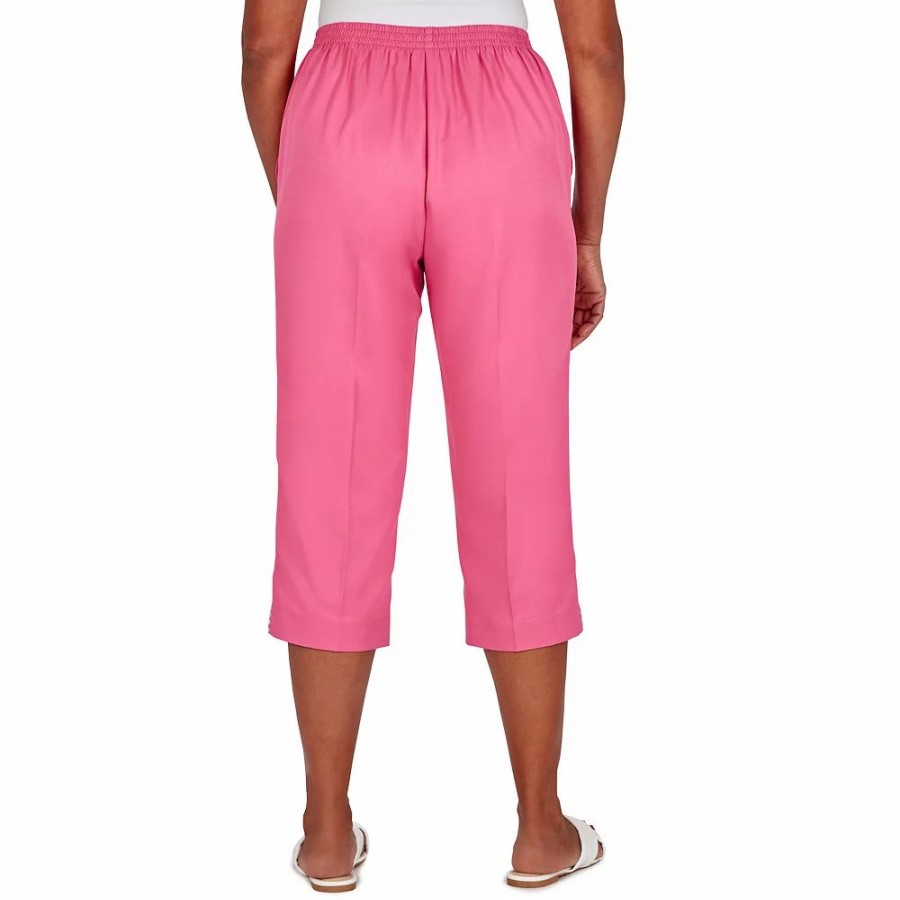 Crops & Capris * | Plus Size Alfred Dunner High-Waisted Embellished Capri Pants