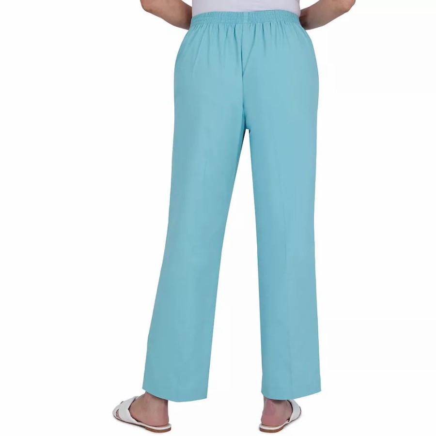 Pants * | Petite Alfred Dunner Isle Of Capri Pants Pull-On Straight-Leg Pants