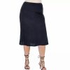 Skirts & Skorts * | Plus Size 24Seven Comfort Apparel Straight Midi Skirt