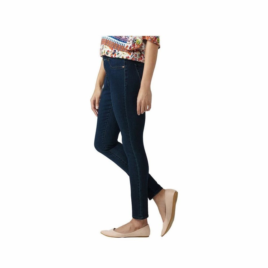 Jeans * | Dressbarn Women'S Westport Signature High Rise Pull On Jegging Jean With Hidden Tummy Solution Rinse