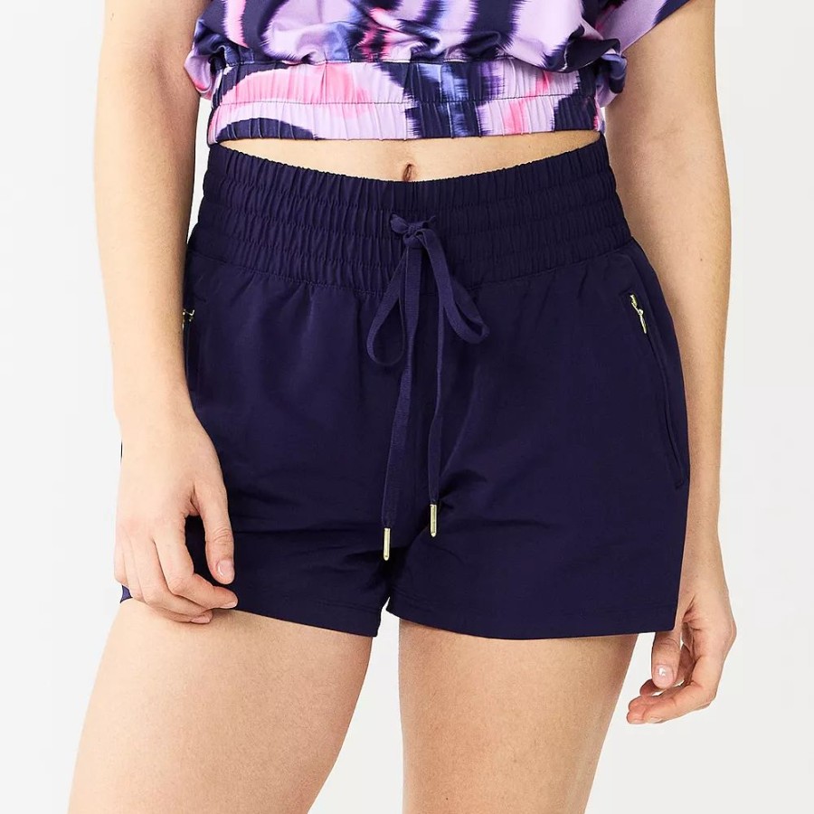 Shorts * | Women'S Tek Gear Zip Pocket Midrise Woven Shorts