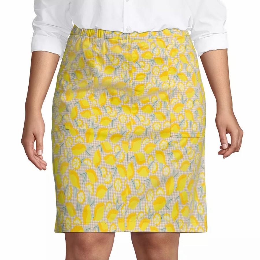 Skirts & Skorts * | Plus Size Lands' End Pull On Chino Skort