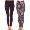 Pants * | Women'S White Mark 2-Pack Leggings