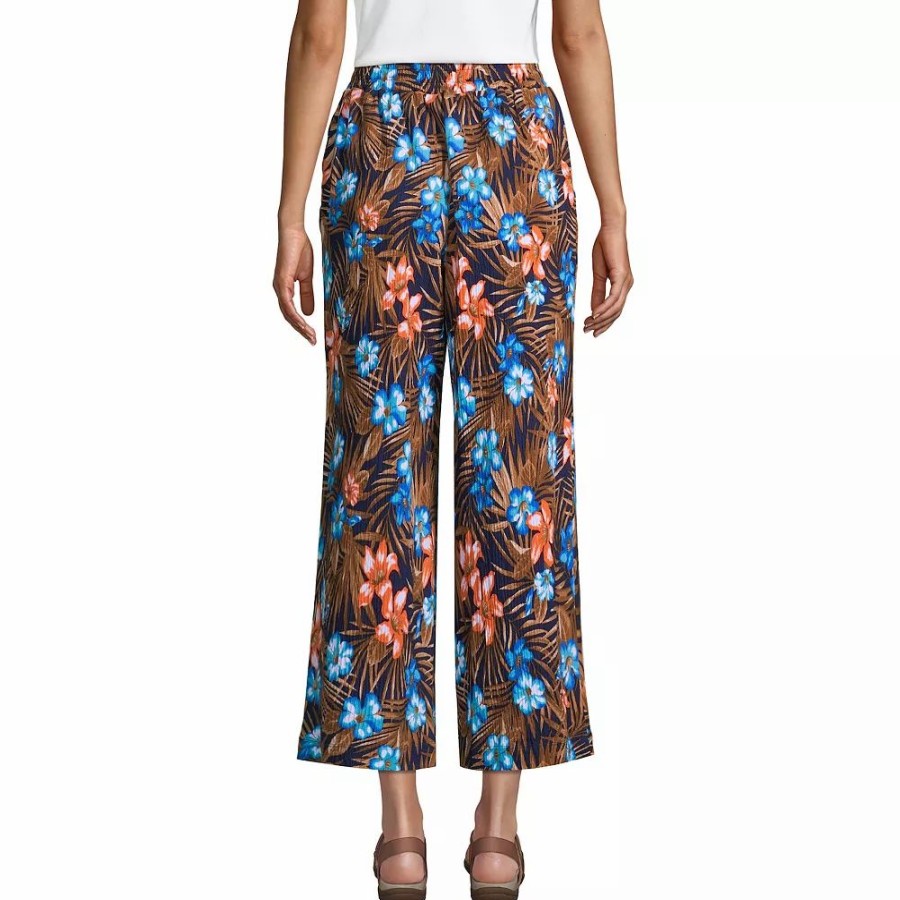 Crops & Capris * | Women'S Lands' End High-Rise Cropped Pull-On Pants