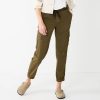 Pants * | Petite Sonoma Goods For Life Mid Rise Pull On Jogger Pants