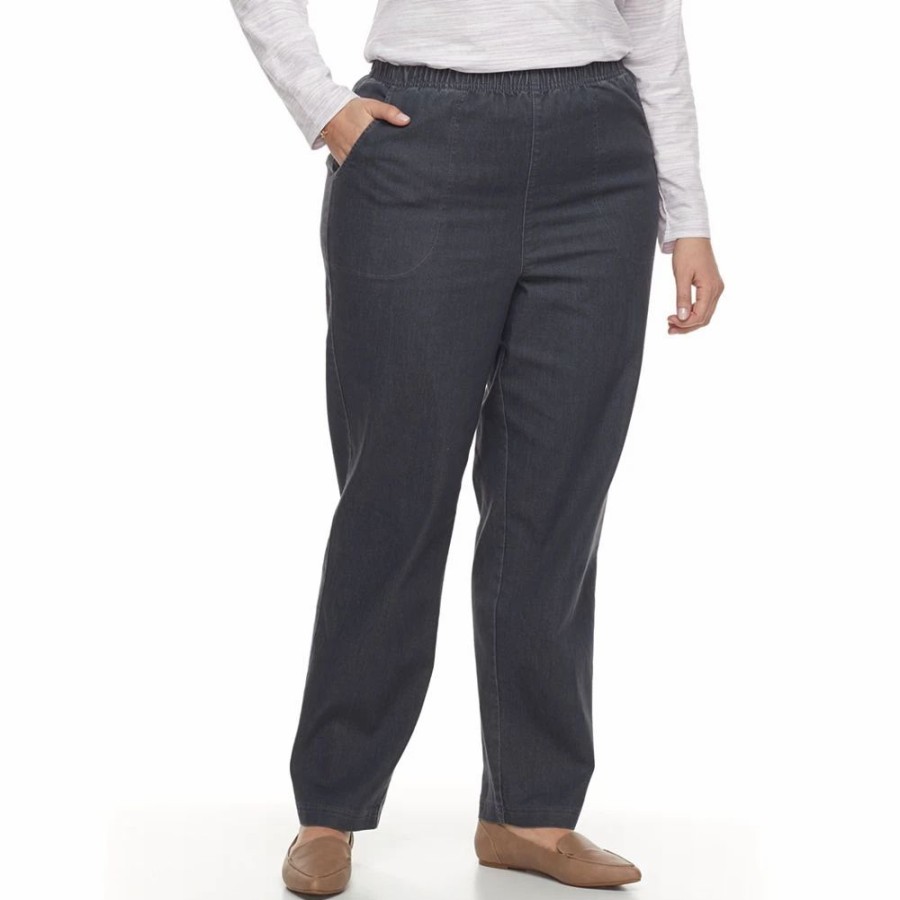 Jeans * | Plus Size Croft & Barrow Pull-On Tapered-Leg Jeans