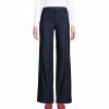 Jeans * | Women'S Lands' End High-Rise Wide Leg Jeans River Rinse