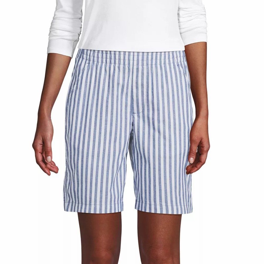 Shorts * | Petite Lands' End Pull-On Chino Bermuda Shorts