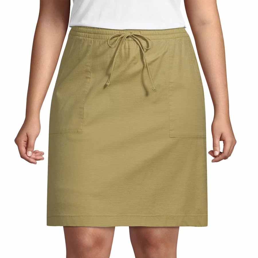 Skirts & Skorts * | Plus Size Lands' End High-Rise Drawstring Skort