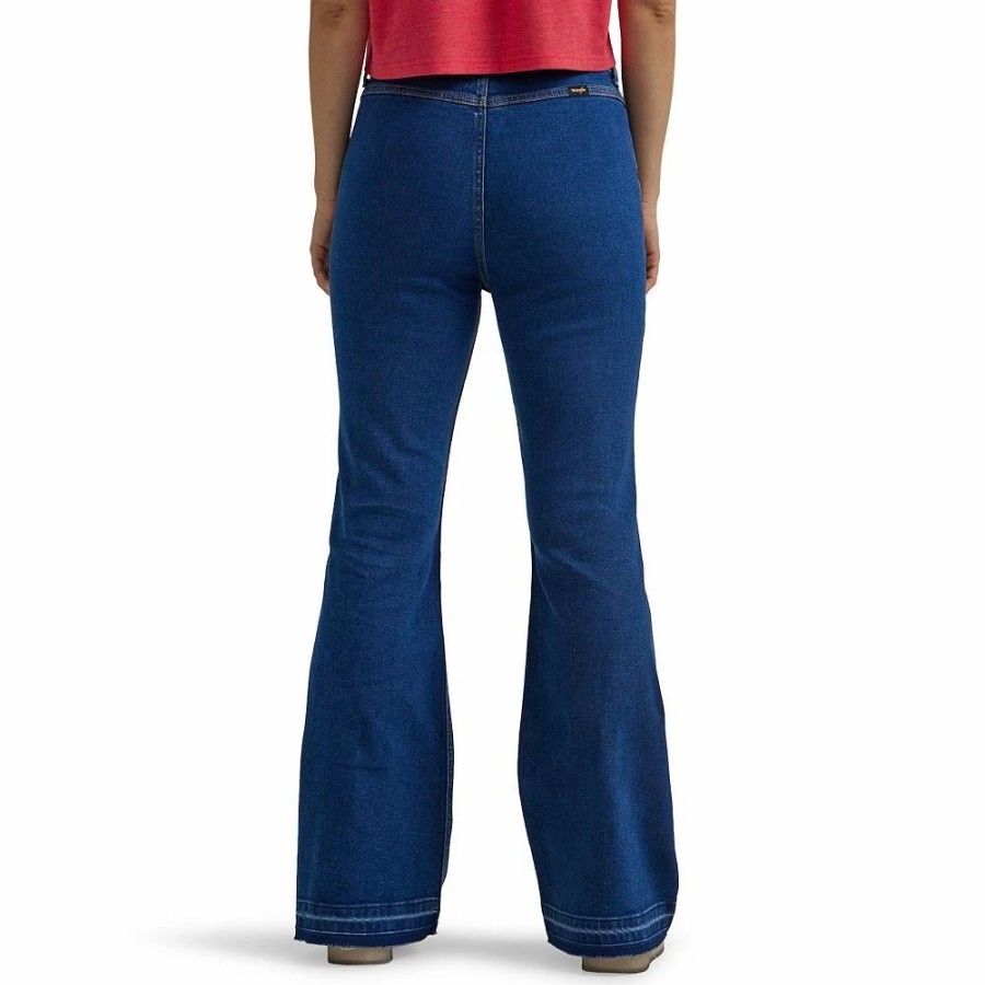 Jeans * | Women'S Wrangler Stretch Flare Jeans And Corduroy