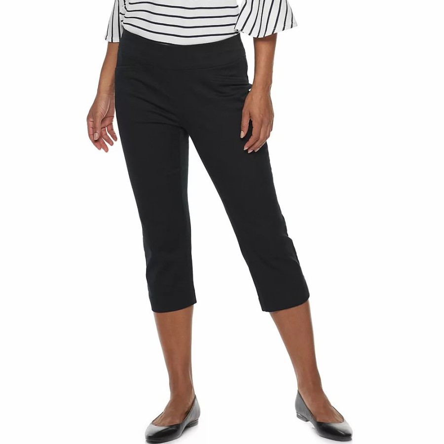 Crops & Capris * | Petite Croft & Barrow Effortless Stretch Capri Pants