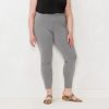 Pants * | Plus Size Lc Lauren Conrad Mid-Rise Leggings