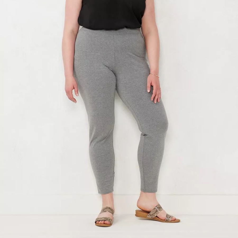 Pants * | Plus Size Lc Lauren Conrad Mid-Rise Leggings