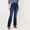 Jeans * | Women'S Lc Lauren Conrad Feel Good Curvy Super High-Waisted Flare Jeans Amelia Dark Wash