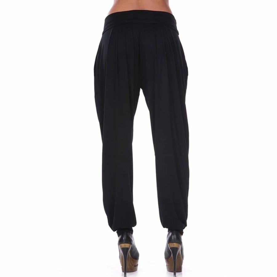 Pants * | Women'S White Mark Solid Harem Pants