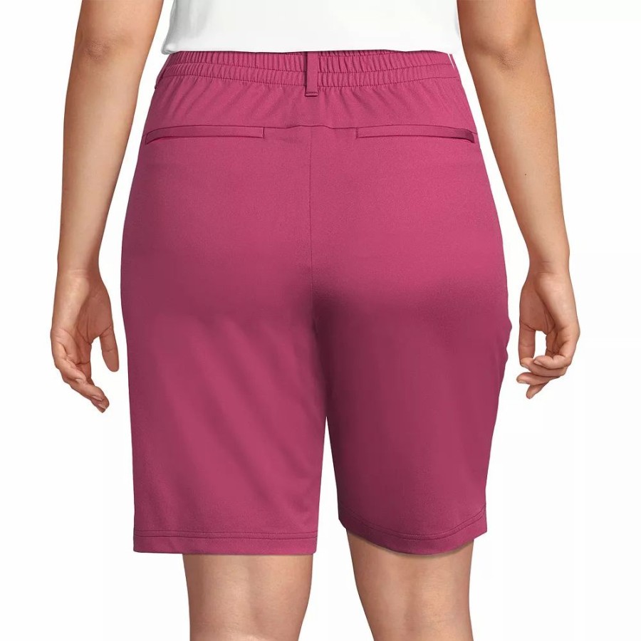 Shorts * | Plus Size Lands' End Flex High Rise Bermuda Shorts