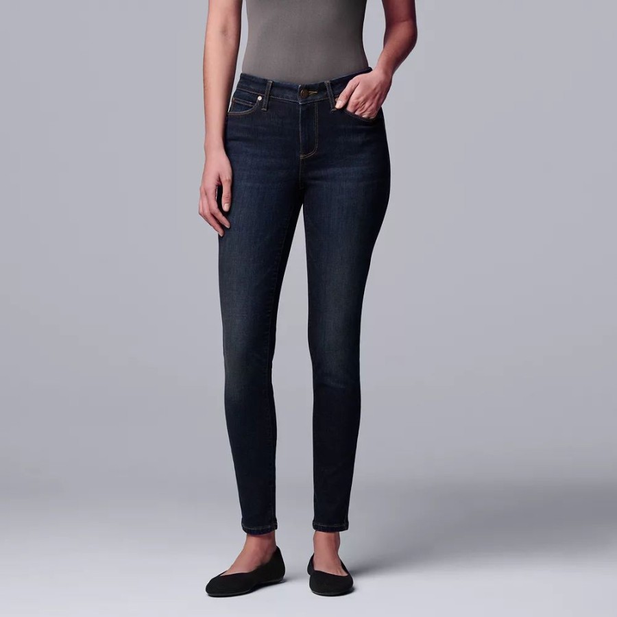 Jeans * | Women'S Simply Vera Vera Wang Power Stretch Core Skinny Jeans Denver