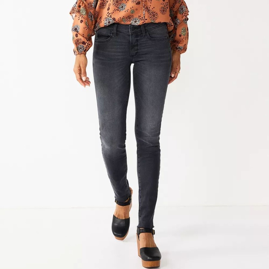 Jeans * | Petite Sonoma Goods For Life Mid-Rise Skinny Jeans