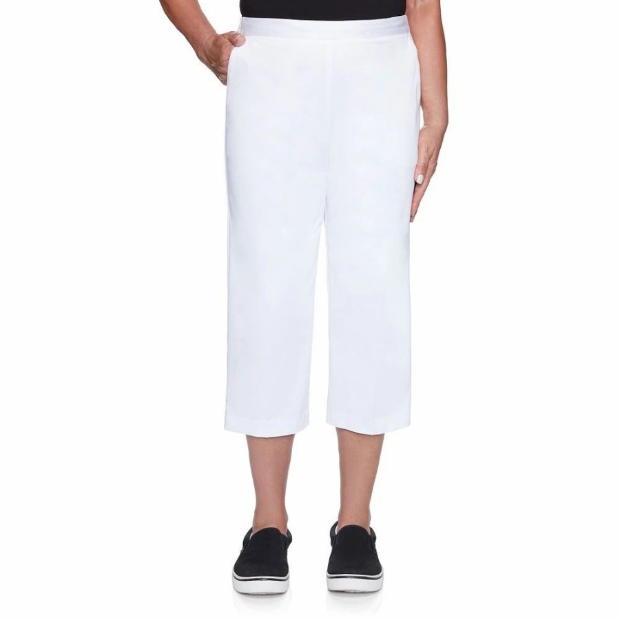 Crops & Capris * | Petite Alfred Dunner Twill Capri Pants