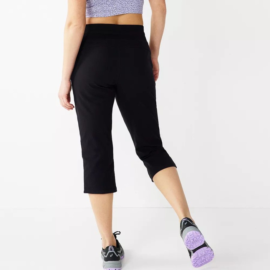 Crops & Capris * | Petite Tek Gear Essential Straight-Leg Workout Capris