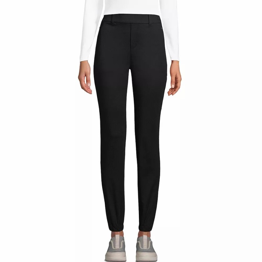 Pants * | Petite Lands' End Flex High-Rise Jogger Ankle Pants