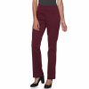 Pants * | Petite Croft & Barrow Effortless Stretch Pull-On Bootcut Pants