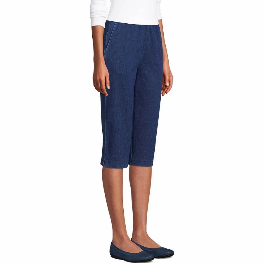 Crops & Capris * | Women'S Lands' End Sport High Waist Pull-On Capri Pants