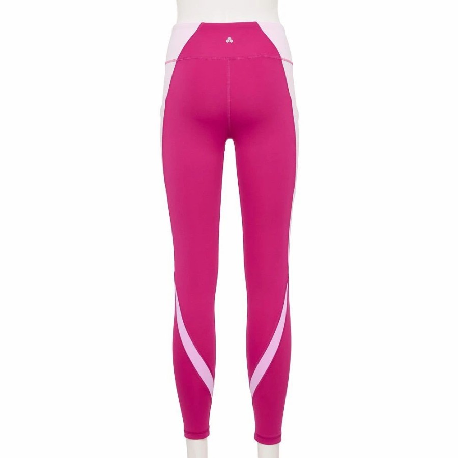 Pants * | Women'S Tek Gear Ultrastretch Colorblock 7/8 Leggings