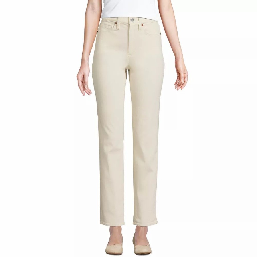 Jeans * | Petite Lands' End High-Rise Ankle Jeans