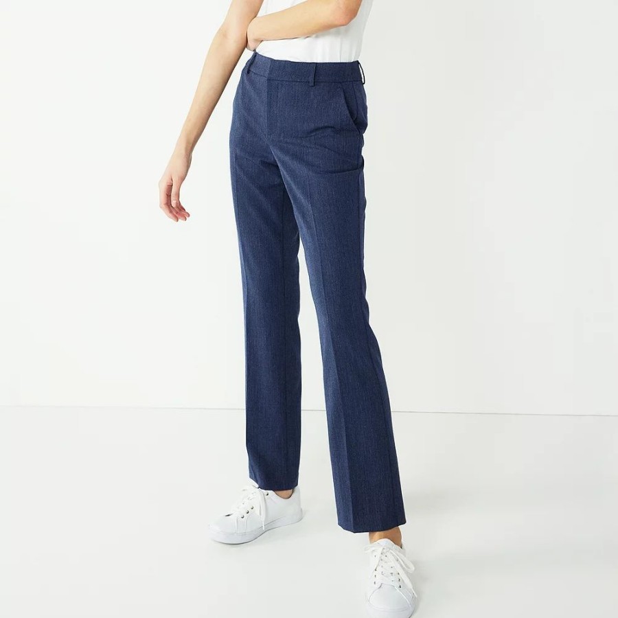 Pants * | Petite Nine West Magic Waist Barely Bootcut Pants