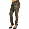 Jeans * | Poetic Justice Women Curvy Fit Camo Printed Stretch Twill Destroyed Low Rise Skinny Jeans