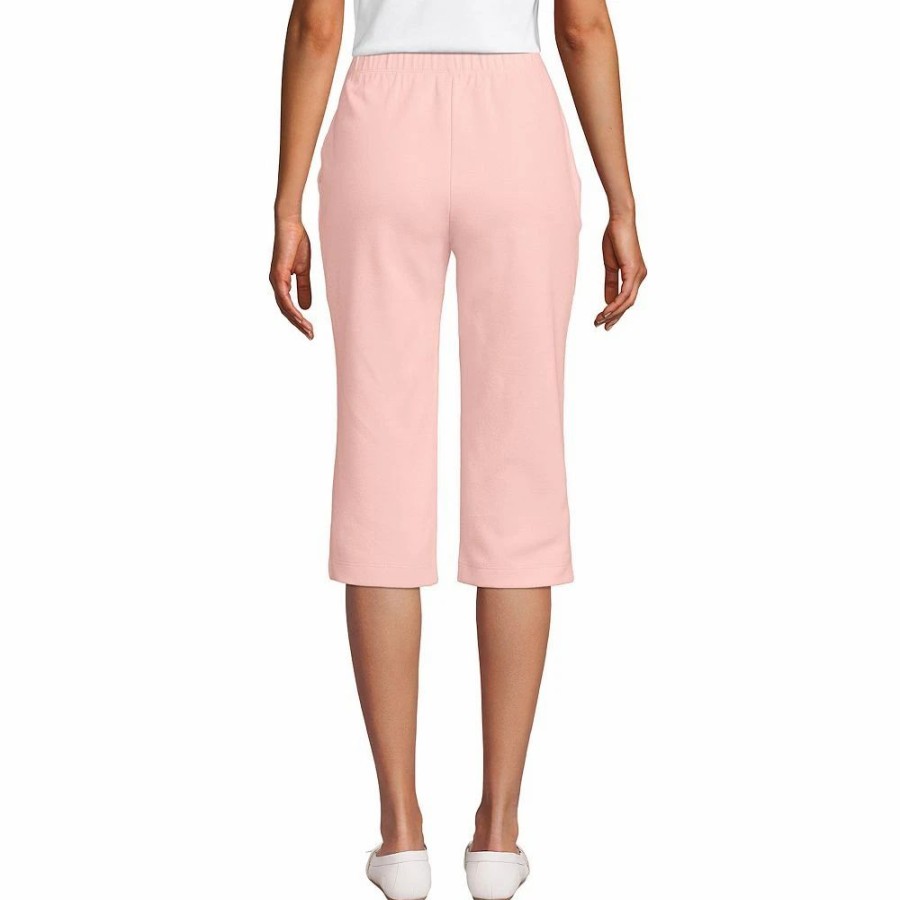 Crops & Capris * | Petite Lands' End Sport High Waist Pull-On Capri Pants